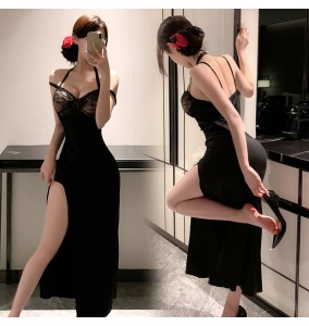 FEE ET MOI - Goddess Halter Neck Long Dress (Black)